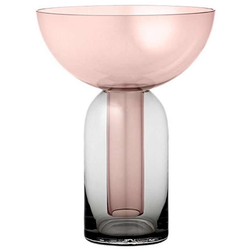AYTM Torus Vas Svart, Rosa Ø15 cm