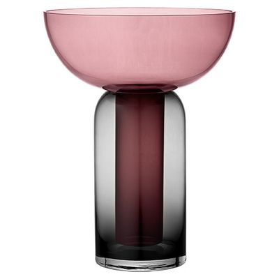AYTM Torus Vas Svart, Rosa Ø25 cm