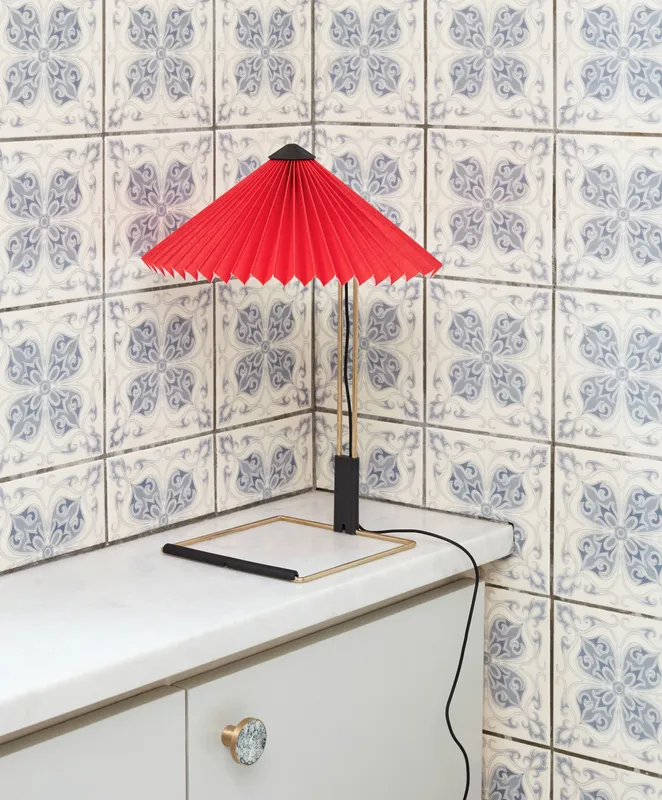 HAY Matin bordslampa, Bright red