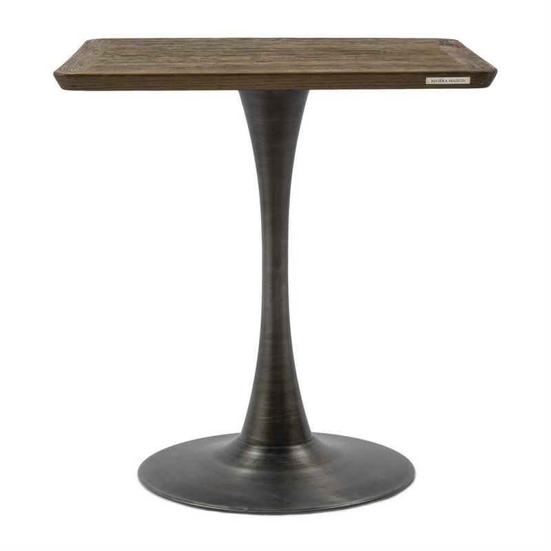 Riviera Maison Montpellier bistrobord 70x70 cm brun