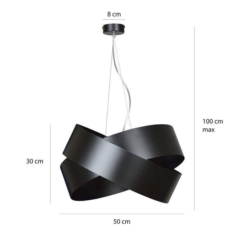 Emibig Lighting Taklampa VIENO SVART