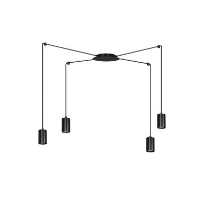 Emibig Lighting Taklampa TRAKER 4 SVART/SVART