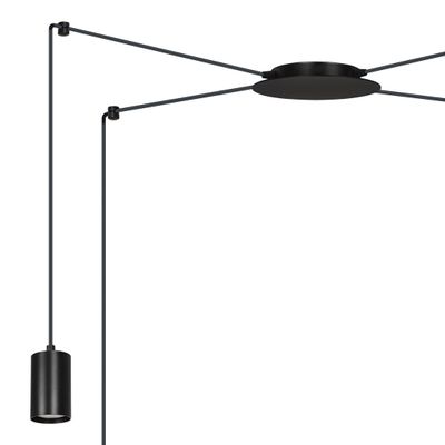 Emibig Lighting Taklampa TRAKER 4 SVART/SVART