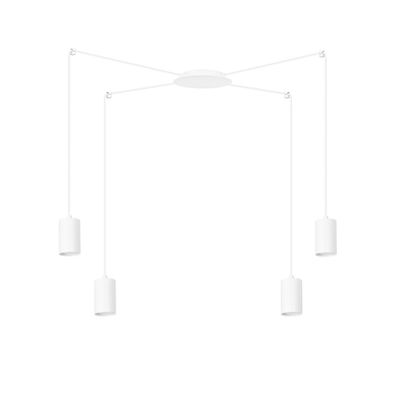 Emibig Lighting Taklampa TRAKER 4 VIT/VIT