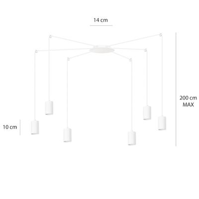 Emibig Lighting TRAKER 6 WH/VIT