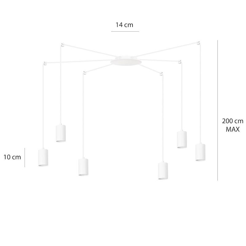 Emibig Lighting TRAKER 6 WH/VIT