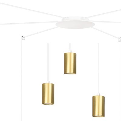 Emibig Lighting TRAKER 6 VIT/GULD