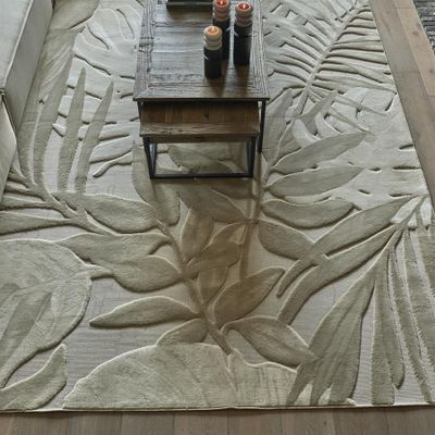 Riviera Maison Palmera matta 230x160 cm gräddvit