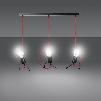 Emibig Lighting Taklampa BOBI 3 SVART