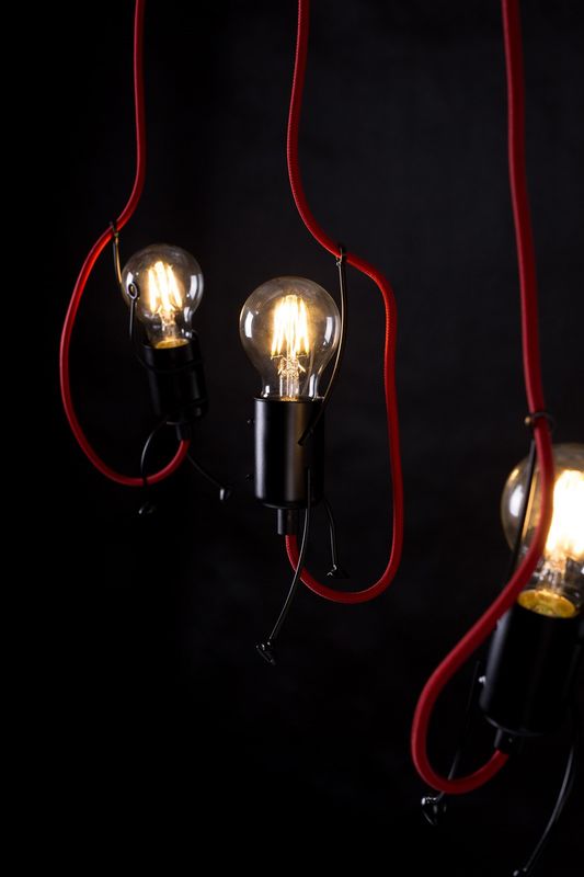 Emibig Lighting Taklampa BOBI 3 SVART