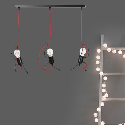 Emibig Lighting Taklampa BOBI 3 SVART