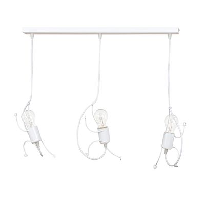 Emibig Lighting Taklampa BOBI 3 VIT