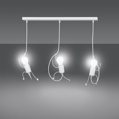 Emibig Lighting Taklampa BOBI 3 VIT