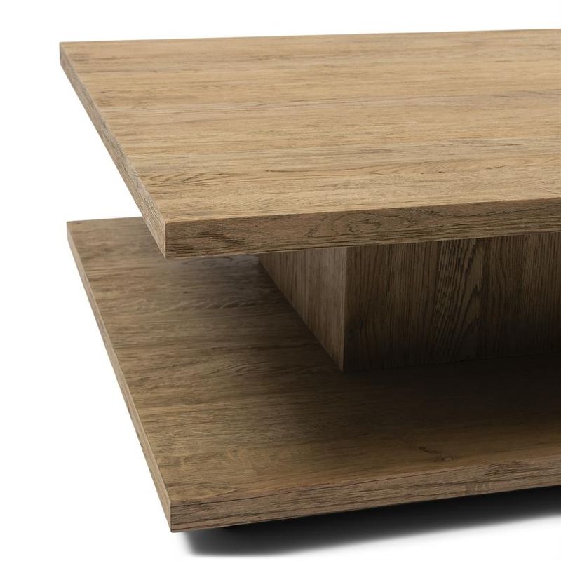 Riviera Maison Vermont soffbord 90x90 cm brun