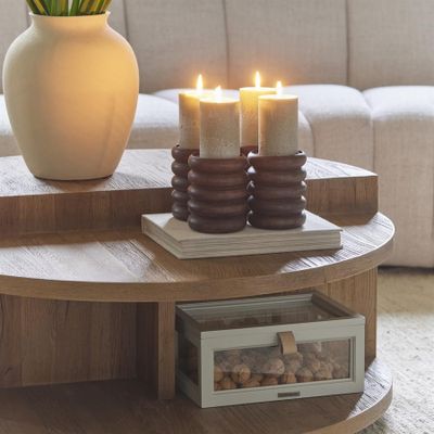 Riviera Maison Del Rey soffbord 90 cm brun