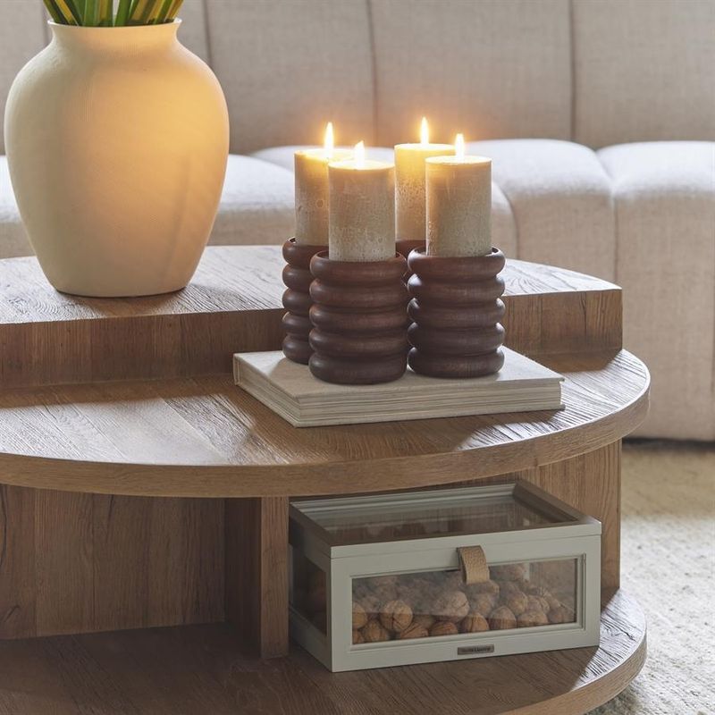 Riviera Maison Del Rey soffbord 90 cm brun