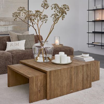 Riviera Maison Sant Mateu soffbordsset brun