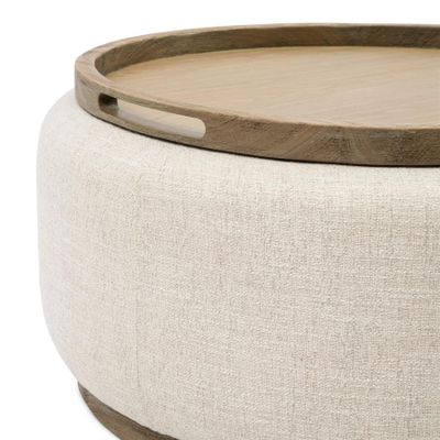 Riviera Maison Babylon soffbord med bricka vit