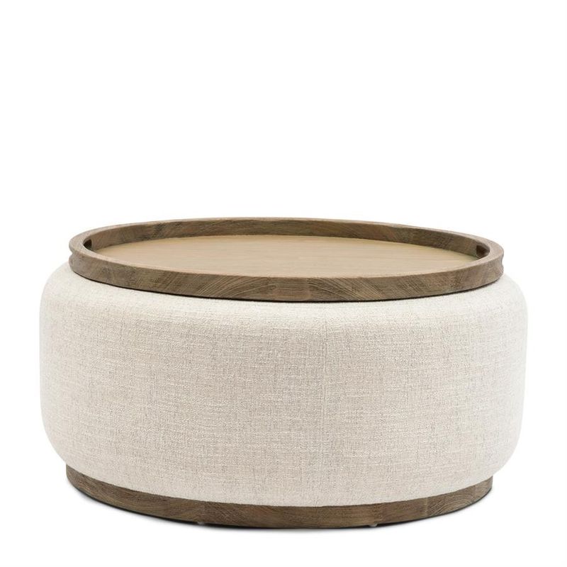 Riviera Maison Babylon soffbord med bricka vit