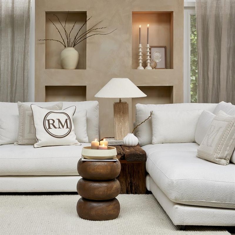 Riviera Maison Cala Carbo sidobord brun