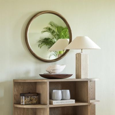 Riviera Maison Isola spegel 80 cm brun