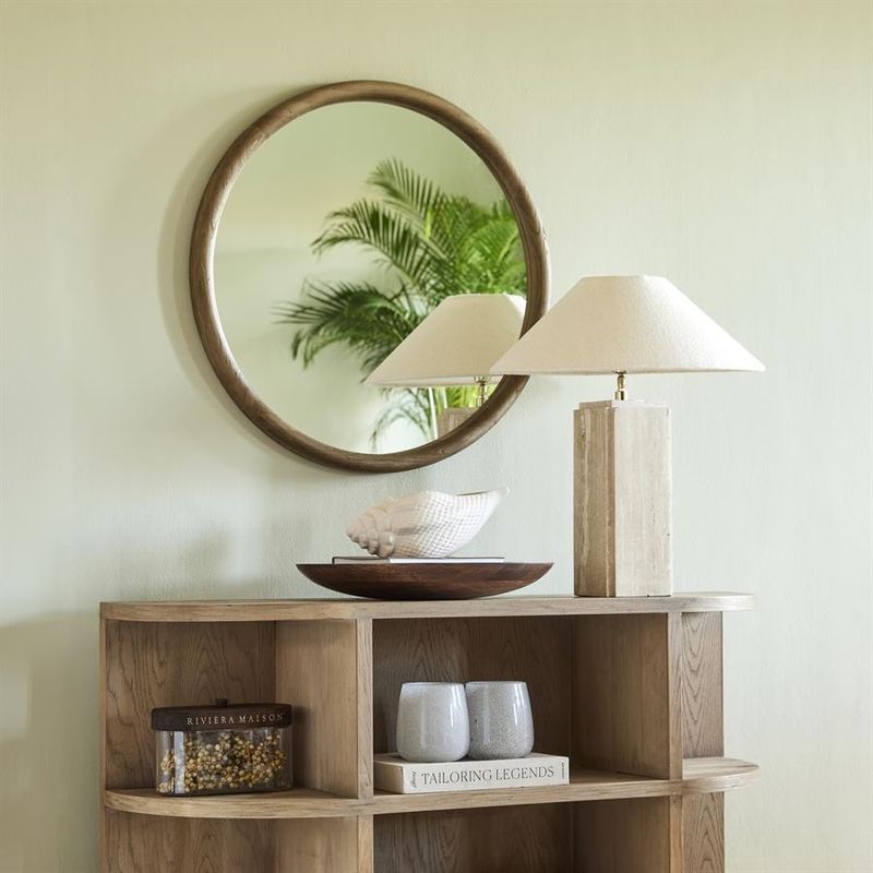 Riviera Maison Isola spegel 80 cm brun