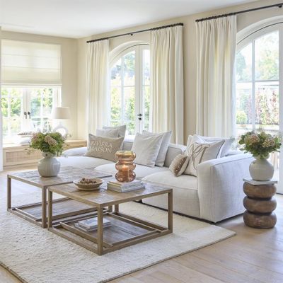 Riviera Maison Fraser Island soffbord 90x90 cm brun