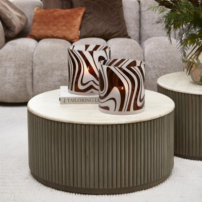 Riviera Maison Villanova soffbord 80 cm beige