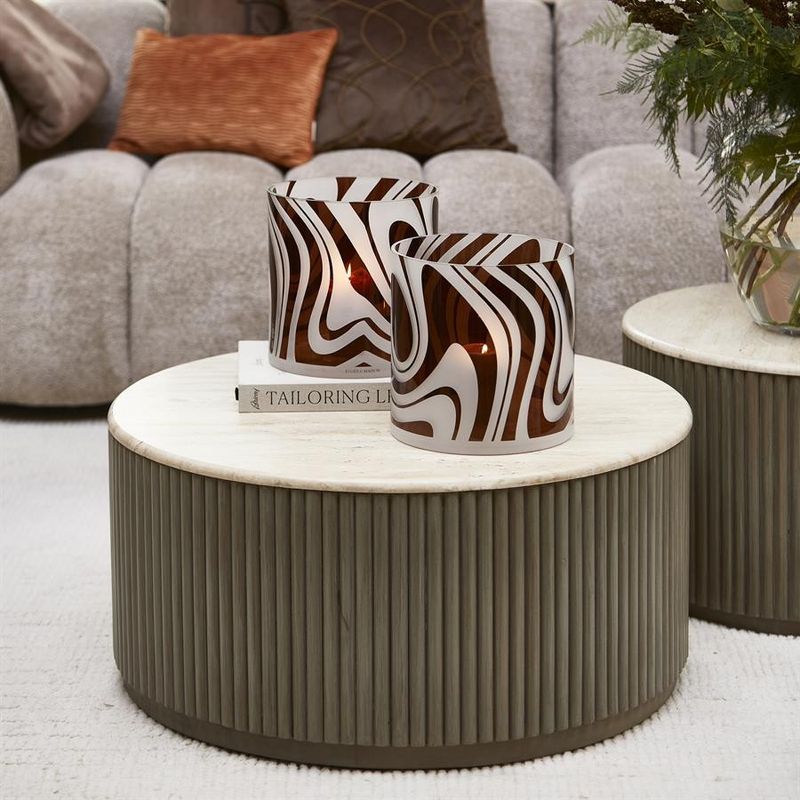 Riviera Maison Villanova soffbord 80 cm beige