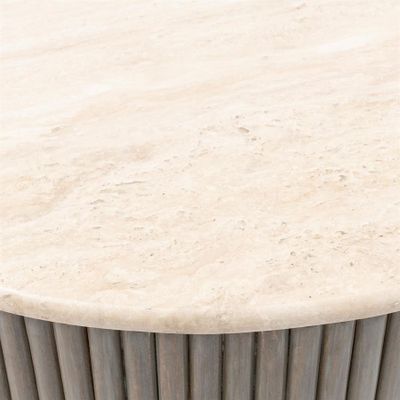 Riviera Maison Villanova soffbord 80 cm beige