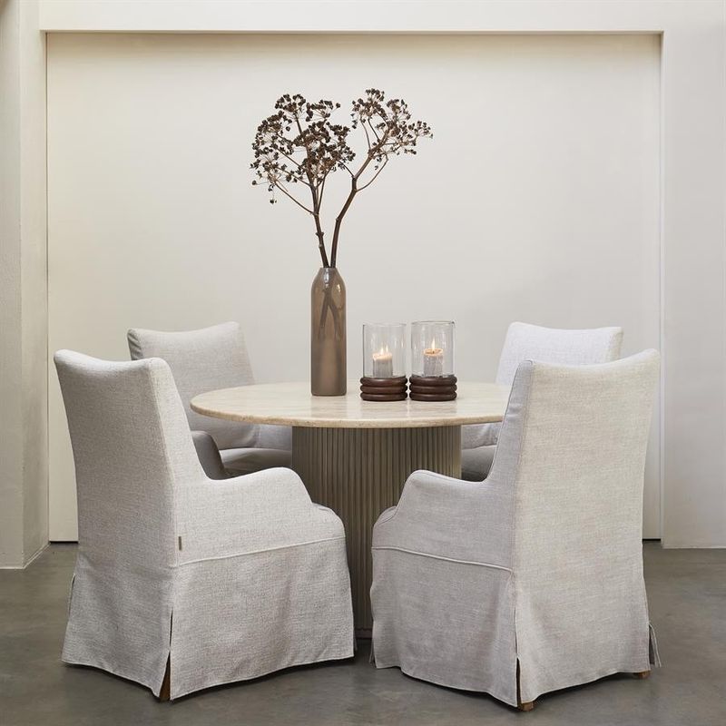 Riviera Maison Villanova matbord 130 cm beige