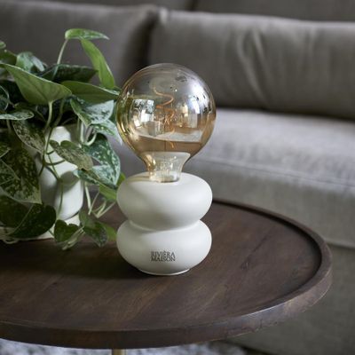 Riviera Maison Finley bordslampa linnefärgad