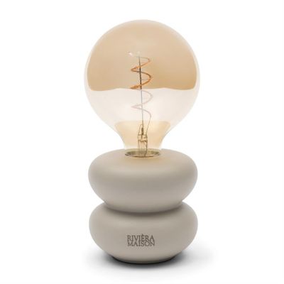 Riviera Maison Finley bordslampa linnefärgad