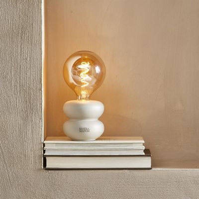 Riviera Maison Finley bordslampa linnefärgad