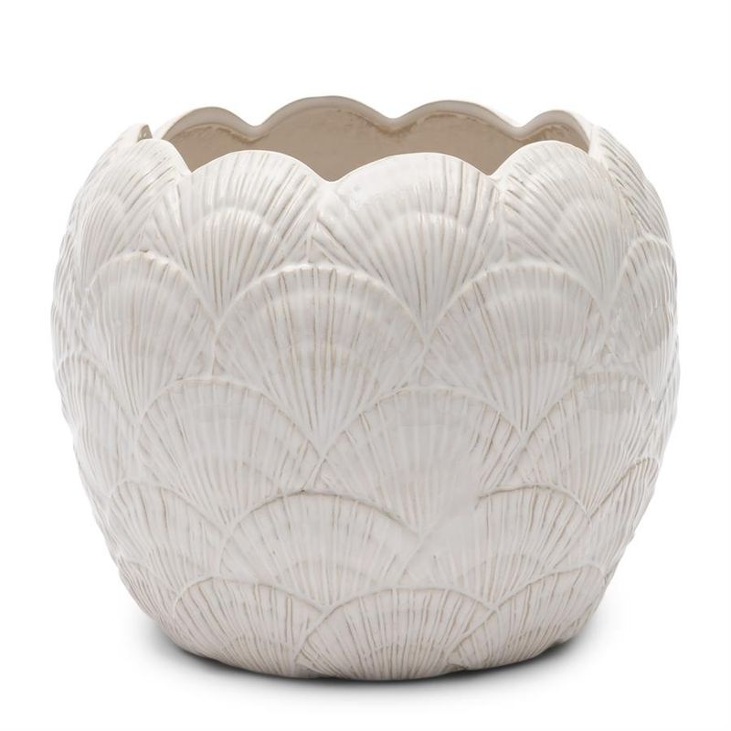 Riviera Maison Shell kruka vit