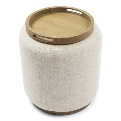 Riviera Maison Babylon sidobord med bricka vit