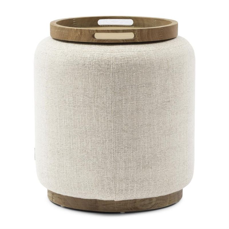 Riviera Maison Babylon sidobord med bricka vit