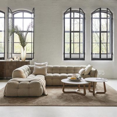 Riviera Maison Casone soffbord 90 cm benvit