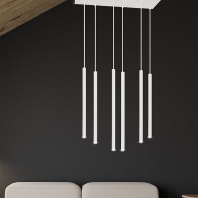 Emibig Lighting Taklampa SELTER 6 VIT