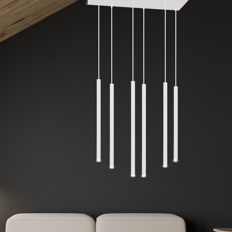 Emibig Lighting Taklampa SELTER 6 VIT