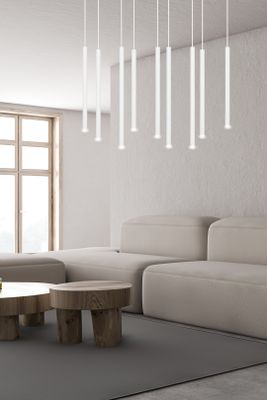Emibig Lighting Taklampa SELTER 9 VIT