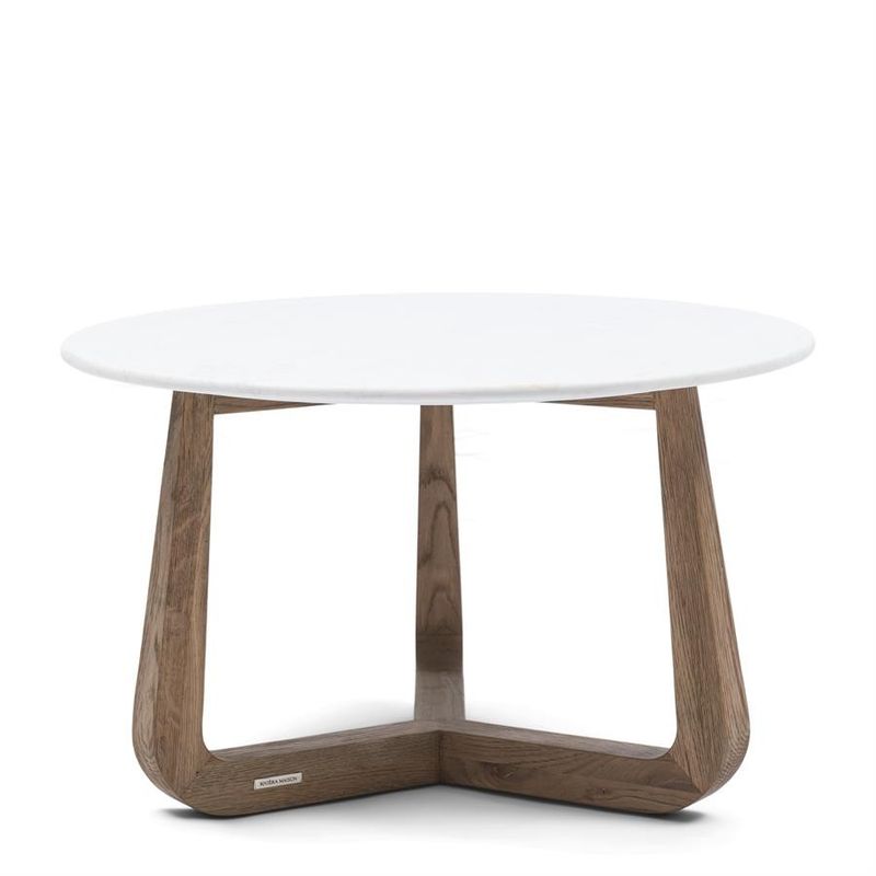 Riviera Maison Casone soffbord 70 cm benvit