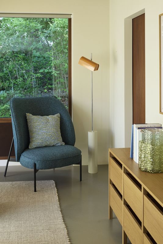 Hübsch Area loungefåtölj petrol