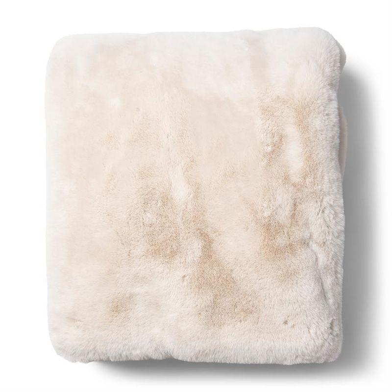 Riviera Maison Heather pläd 180x130 cm benvit