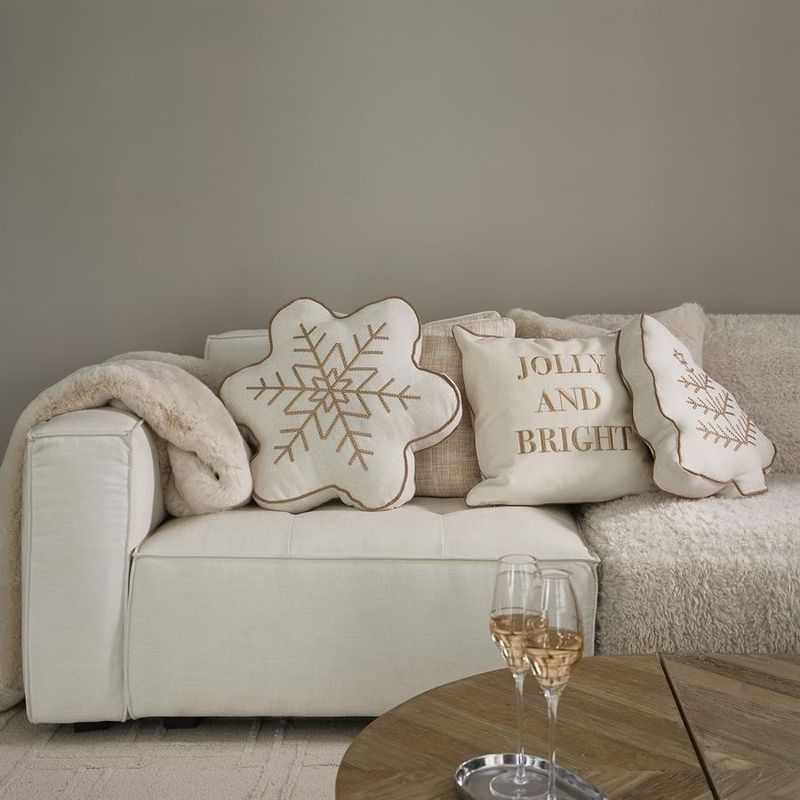 Riviera Maison Heather pläd 180x130 cm benvit