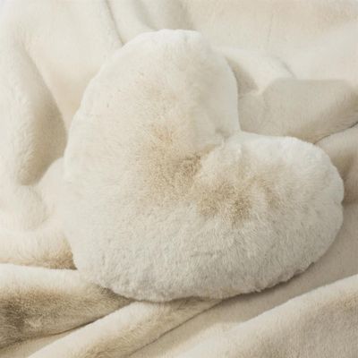 Riviera Maison Heather Heart prydnadskudde benvit