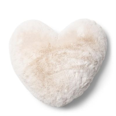 Riviera Maison Heather Heart prydnadskudde benvit