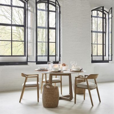Riviera Maison Puglia karmstol linnefärgad