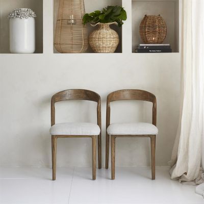 Riviera Maison Puglia matstol linnefärgad