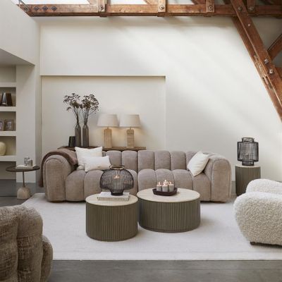 Riviera Maison Villanova soffbord 60 cm beige